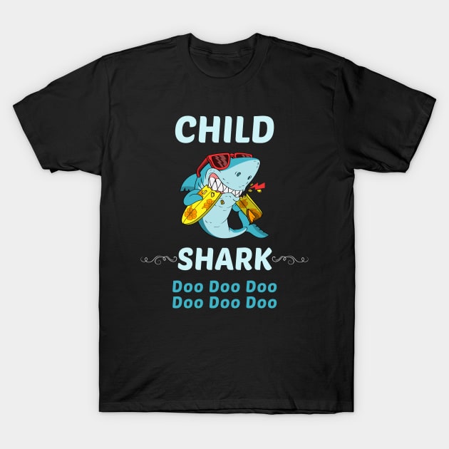 Family Shark 1 CHILD T-Shirt by blakelan128